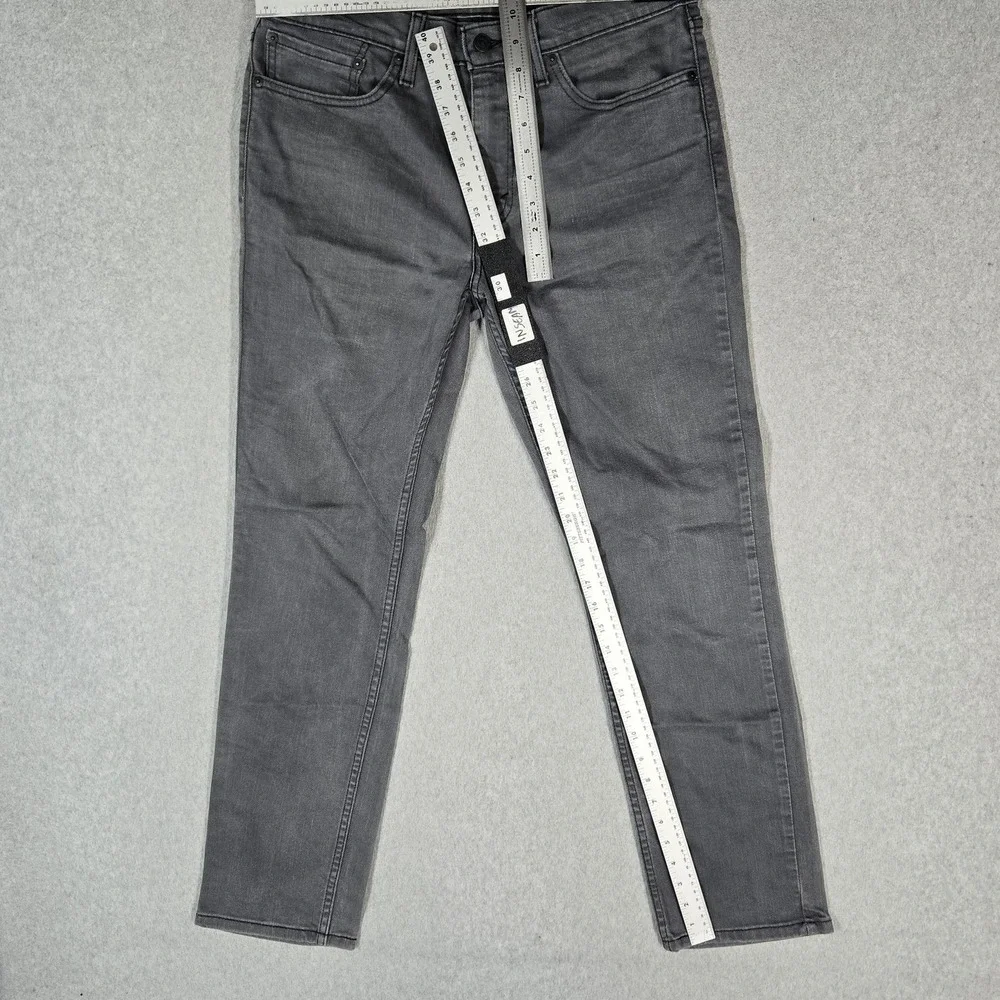 Levi's 511 Men Jeans 34X32 Gray Denim Slim Fit 30